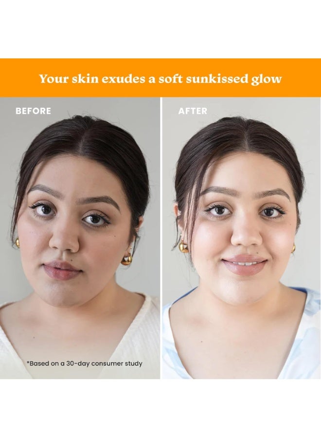 فوكستيل واقي شمس فوكستيل بعامل حماية 50 وفيتامين سي جلو مع PA++++ والنياسيناميد | خفيف الوزن | سريع الامتصاص | فلاتر UVA وUVB | يمنع اسمرار البشرة | لا يترك طبقة بيضاء | غير دهني | للرجال والنساء | لجميع أنواع البشرة | 10 مل - Image 4